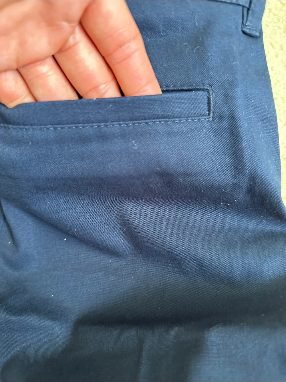 Old Navy Boys Dark Navy Flat Front Chino Shorts
